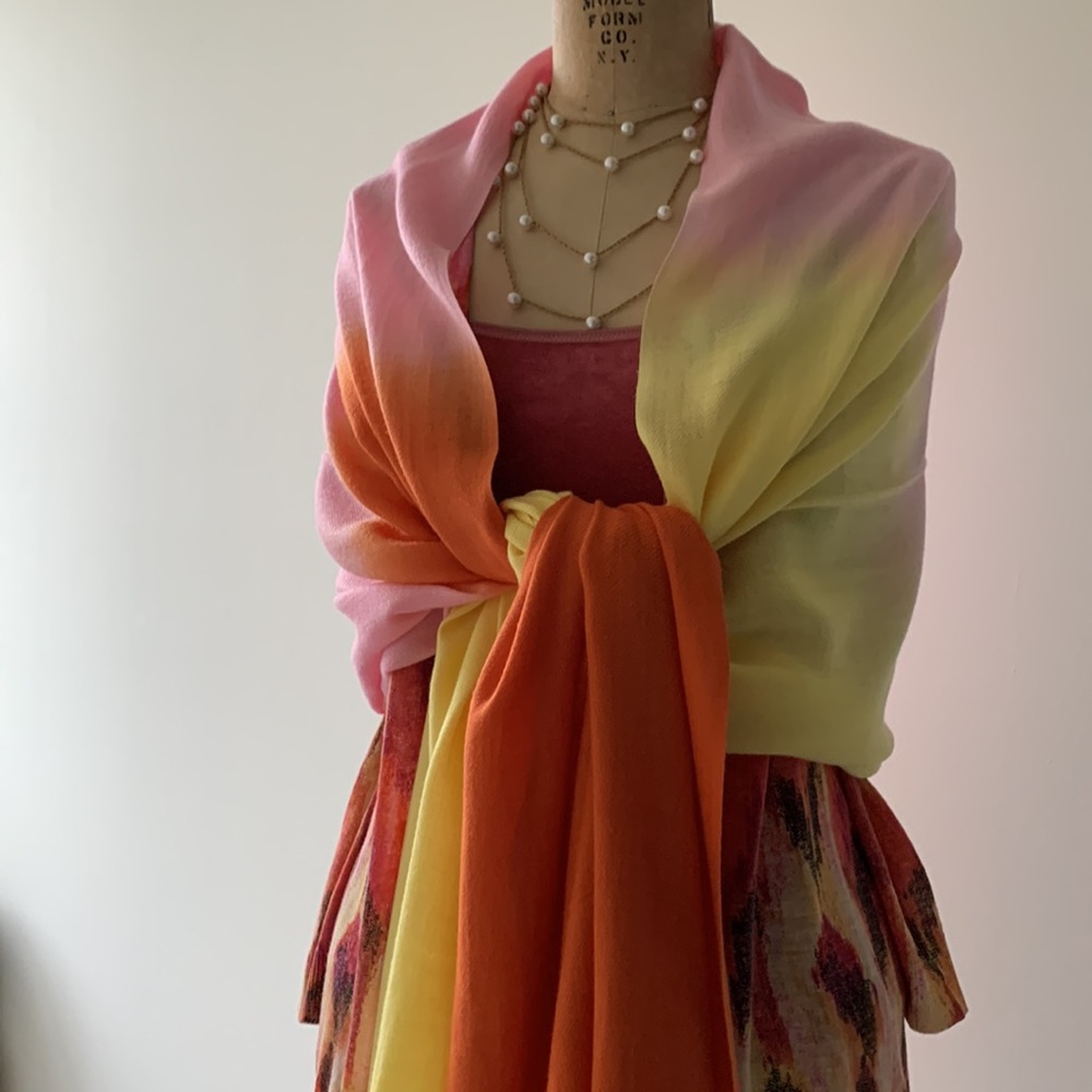 Ombré pastel shawl/scarf